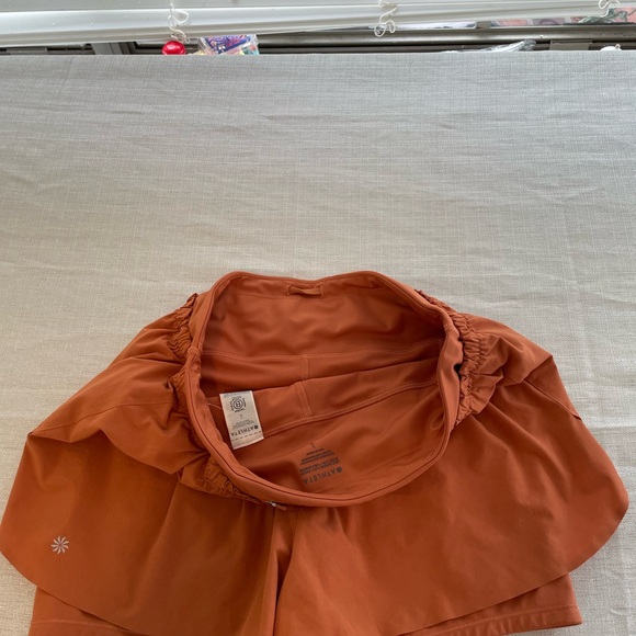 Athleta Women's Rust Orange Skorts - Picture 4 of 7